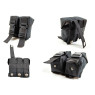 Подсумок гранатный двойной черный (MOLLE, подсумок для гранат на разгрузку, жилет, РПС)