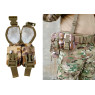 Подсумок гранатный двойной Multicam Arid (MOLLE, подсумок для гранат на разгрузку, жилет, РПС)
