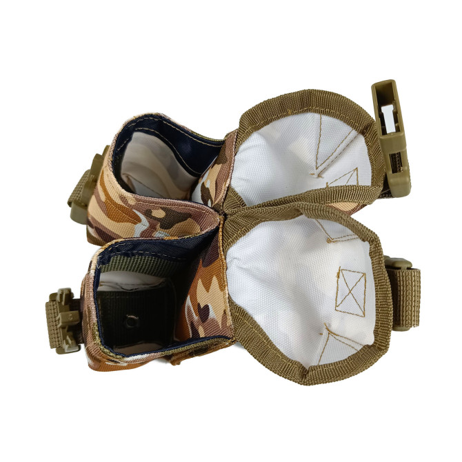 Подсумок гранатный двойной Multicam Arid (MOLLE, подсумок для гранат на разгрузку, жилет, РПС)