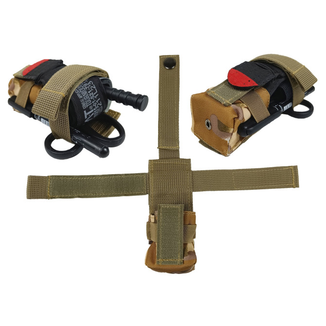 Подсумок под турникет мультикам степной Multicam Arid (MOLLE, CAT, подсумок на разгрузку, жилет, РПС)