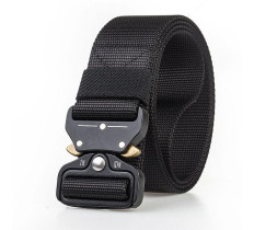 Ремень тактический военный Assault Belt с пряжкой Кобра черный