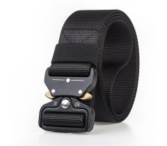Ремень тактический военный Assault Belt с пряжкой Кобра черный