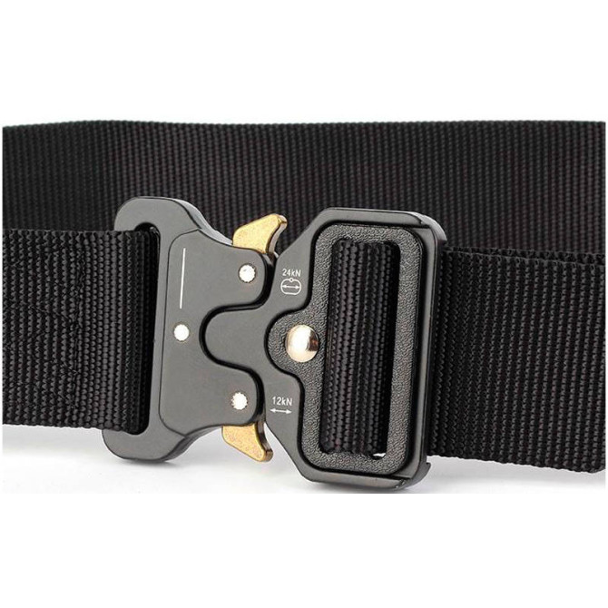 Ремень тактический военный Assault Belt с пряжкой Кобра черный