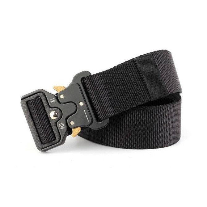 Ремень тактический военный Assault Belt с пряжкой Кобра черный