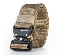 Ремень тактический военный Assault Belt с пряжкой Кобра койот