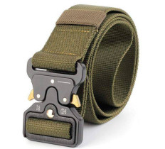 Ремень тактический военный Assault Belt с пряжкой Кобра олива
