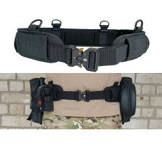 Разгрузочный тактический пояс РПС с креплением MOLLE черный (варбелт, warbelt)