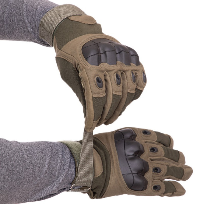 Тактические перчатки T-Gloves размер L олива