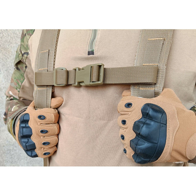 Тактичний пояс розвантажувальний РПС з кріпленнім MOLLE та плечовими лямками Multicam Arid степовий без підсумків