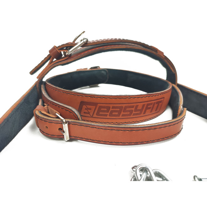 Упряжь EasyFit BISON коричневая (кожа)
