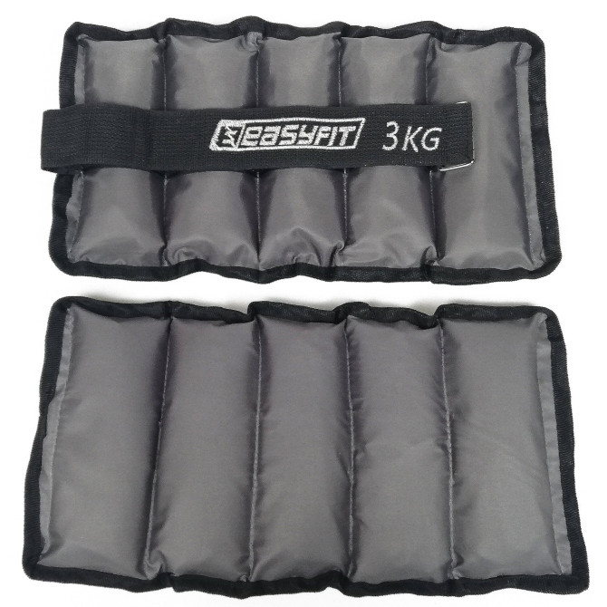 Утяжелители для ног и рук с металлом EasyFit Metal 3 кг (пара)