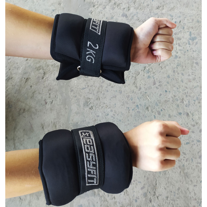 Утяжелители для ног и рук с металлом EasyFit MYAKI по 2 кг (пара)