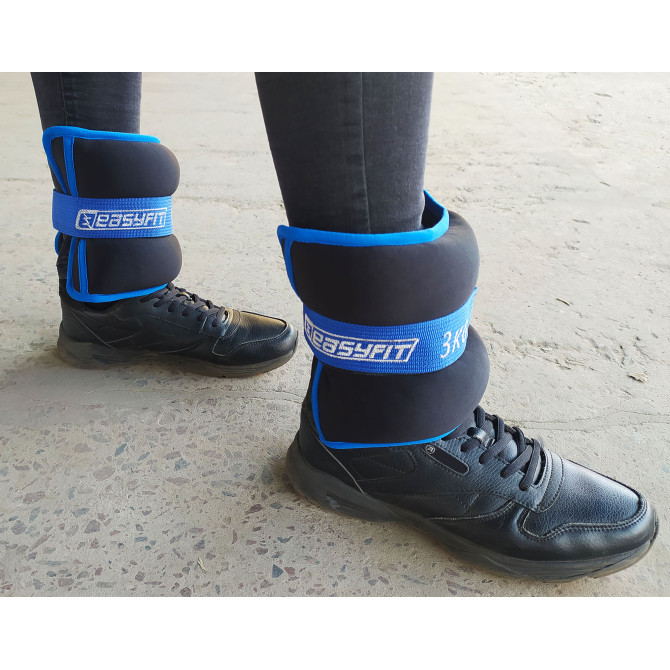 Обтяжувачі для ніг та рук з металом EasyFit MYAKI по 3 кг (пара)