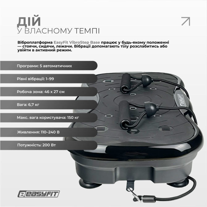 вартість віброплатформа easyfit vibrostep base