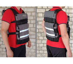Жилет обтяжувач EasyFit Armor 18 кг набірний з кроком 0,5 кг
