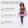заказать коврик для йоги и фитнеса EasyFit TPE+TC 6 мм двухслойны розовый-серый